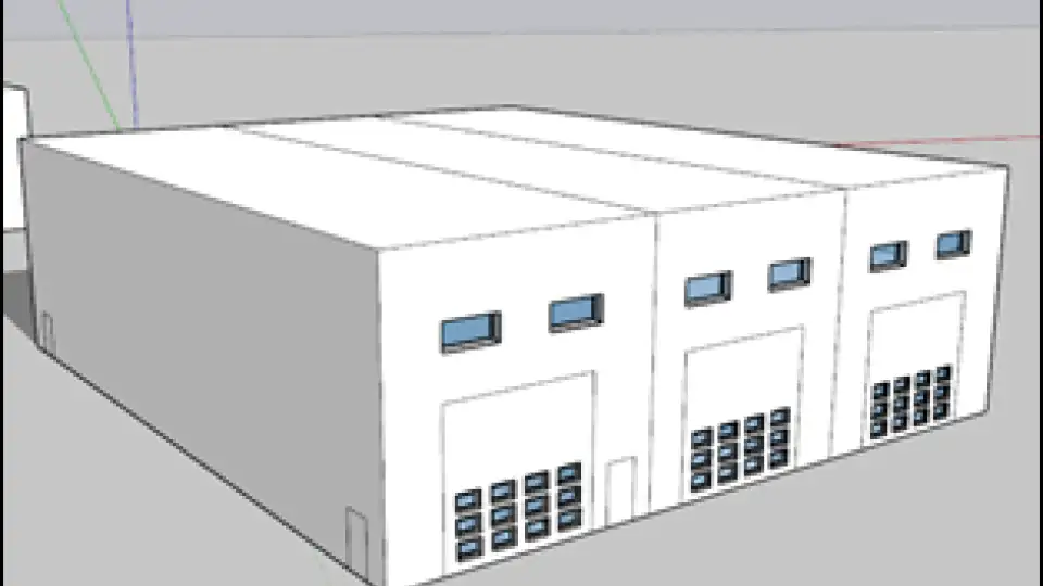 Figure 3   South Elevation of Vehicle Garage